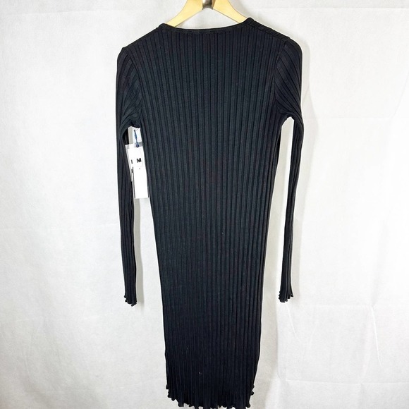 Simon Miller Rib Limosa Black Long Line Open Cardigan Size XS - Picture 2 of 10
